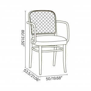 Sillón 811 rejilla 2 de Ton. Sillones de restaurante, para interiores.