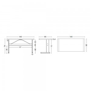 Escritorio Passerelle Madera Hay. Escritorio de diseño original estilo Nórdico.