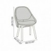 Silla Albu tapizada de Ton. Sillas de restaurantes, varios interiores.