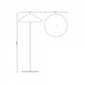 Lámpara pie Pao Steel Hay. Excelente lámpara de LED ideal para salones.