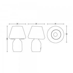 Lámpara sobremesa Apollo Hay. Iluminación origiginal para espacios interiores.