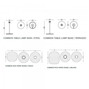 Lámpara sobremesa Common Hay. Diseño moderno de iluminación para el hogar.