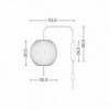 Lámpara pared Nelson Ball Sconce Hay. Lámparas de diseño para salón.