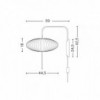 Lámpara pared Nelson Saucer Sconce Hay. Lámparas modernas perfectas para salón.