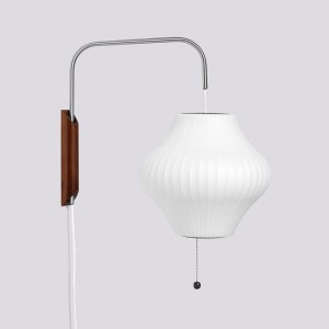 Lámpara pared Nelson Pear Sconce Hay. Lámparas modernas de calidad Nórdica.