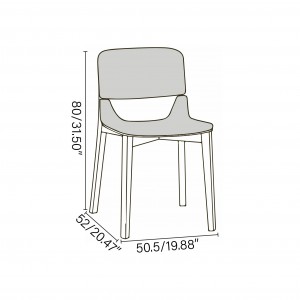 Silla Leaf tapizada de Ton. Sillas para comedor, variedad de interiores.