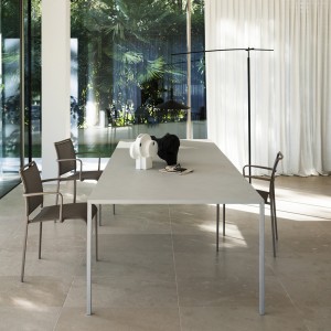 Mesa moderna 25 Concrete para comedor de Desalto. Mesas de diseño italiano.