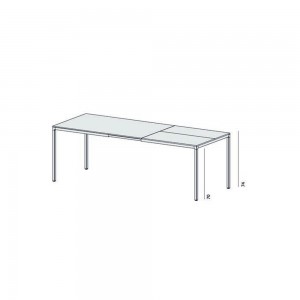 Mesa Extensible Helsinki 35 Desalto. Mesas modernas comedor y salones.