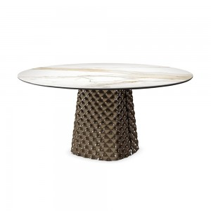 Mesa Atrium Keramik Round Cattelan Italia. Mesa rectangular de diseño moderno.