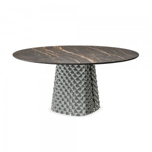 Mesa Atrium Keramik Round Cattelan Italia. Mesa rectangular de diseño moderno.