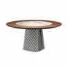 Mesa  Atrium Ker-Wood Round de Cattelan Italia para comedor. Mesas de comedor.