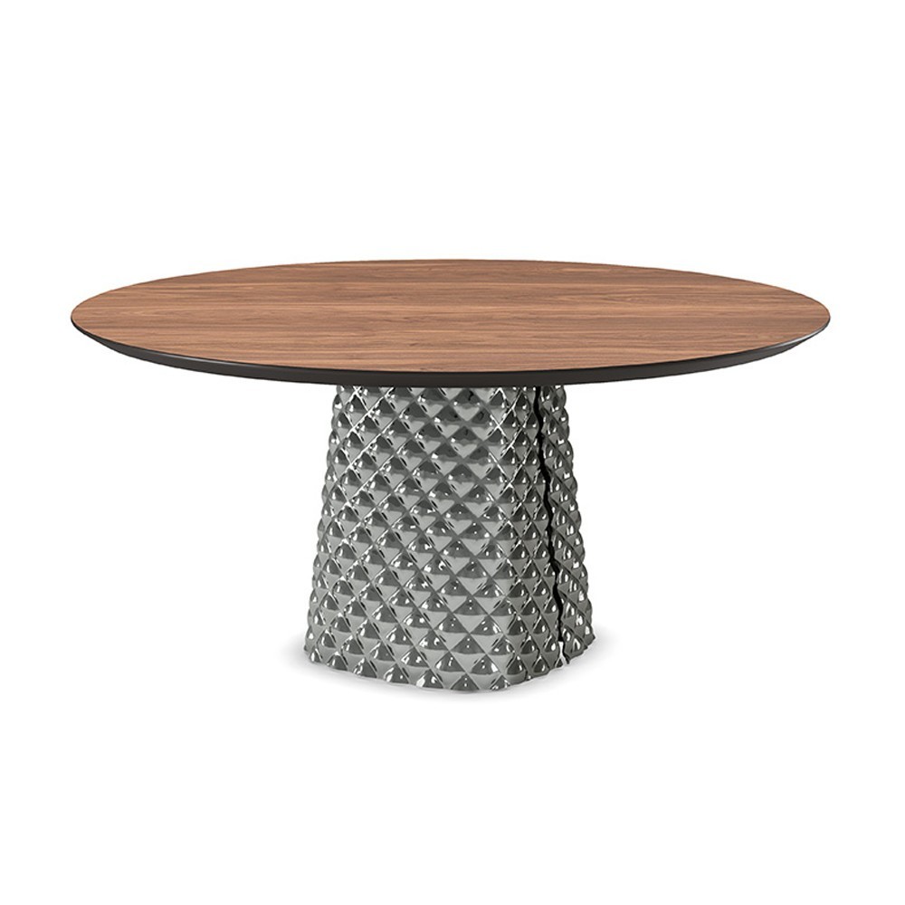 Mesa Atrium Wood Round de Cattelan Italia. Muebles modernos italianos. Mesas de comedor.