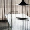 Mesa Liko Glass 404 fija de Desalto. Mesas de cristal de diseño italiano.