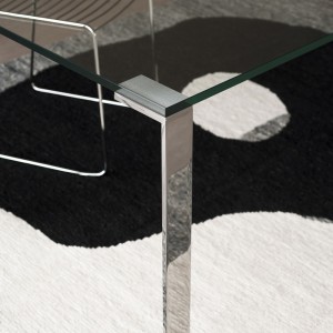 Mesa Liko Glass 404 fija de Desalto. Mesas de cristal de diseño italiano.