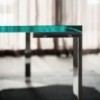 Mesa Liko Glass 404 fija de Desalto. Mesas de cristal de diseño italiano.