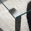 Mesa Liko Glass 404 fija de Desalto. Mesas de cristal de diseño italiano.