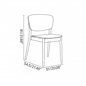 Silla Valencia madera de Ton. Sillas de restaurante, para varios interiores.
