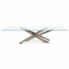 Mesa Lancer de Cattelan Italia. Mesa moderna. Mesas para coemdor de cristal.