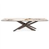 Mesa Lancer Keramik de Cattelan Italia. Mesa moderna. Mesas para coemdor de cristal.