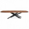 Mesa Lancer Wood de Cattelan Italia. Mesa moderna. Mesas para coemdor de cristal.