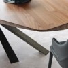 Mesa Lancer Wood de Cattelan Italia. Mesa moderna. Mesas para coemdor de cristal.