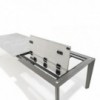 Mesa Skin Extensible Desalto. Mesa moderna apta para interiores y exteriores.