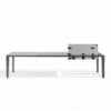 Mesa Skin Extensible Desalto. Mesa moderna apta para interiores y exteriores.