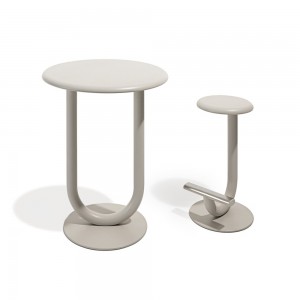 Mesa alta Strong Bistrot Desalto. Mesas de diseño ideal para bar o cafetería.