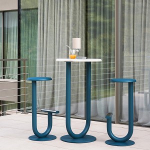 Mesa alta Strong Bistrot Outdoor Desalto. Mesa terraza de diseño original.