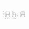 Silla Camilla de Cattelan Italia. Sillas de diseño italiano. Sillas modernas.