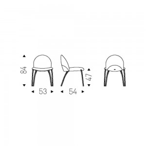 Silla Holly de Cattelan Italia. Sillas de diseño italiano. Sillas modernas.