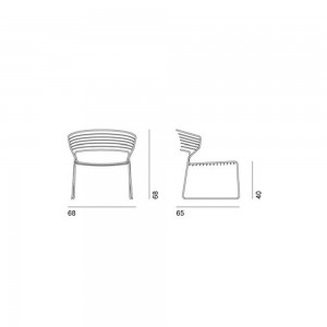 Butaca Koki Wire Desalto. Silla lounge de diseño original para salón.
