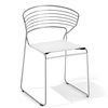 Silla Koki Wire Cuoio Desalto. Silla moderna de diseño para interiores.