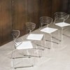 Silla Koki Wire Cuoio Desalto. Silla moderna de diseño para interiores.