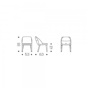 Silla Mariel de Cattelan Italia. Sillas de diseño italiano. Sillas modernas.