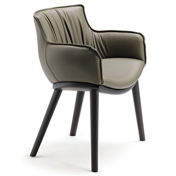 Silla Rhonda Wood de Cattelan Italia. Sillas de diseño italiano. Sillas modernas.