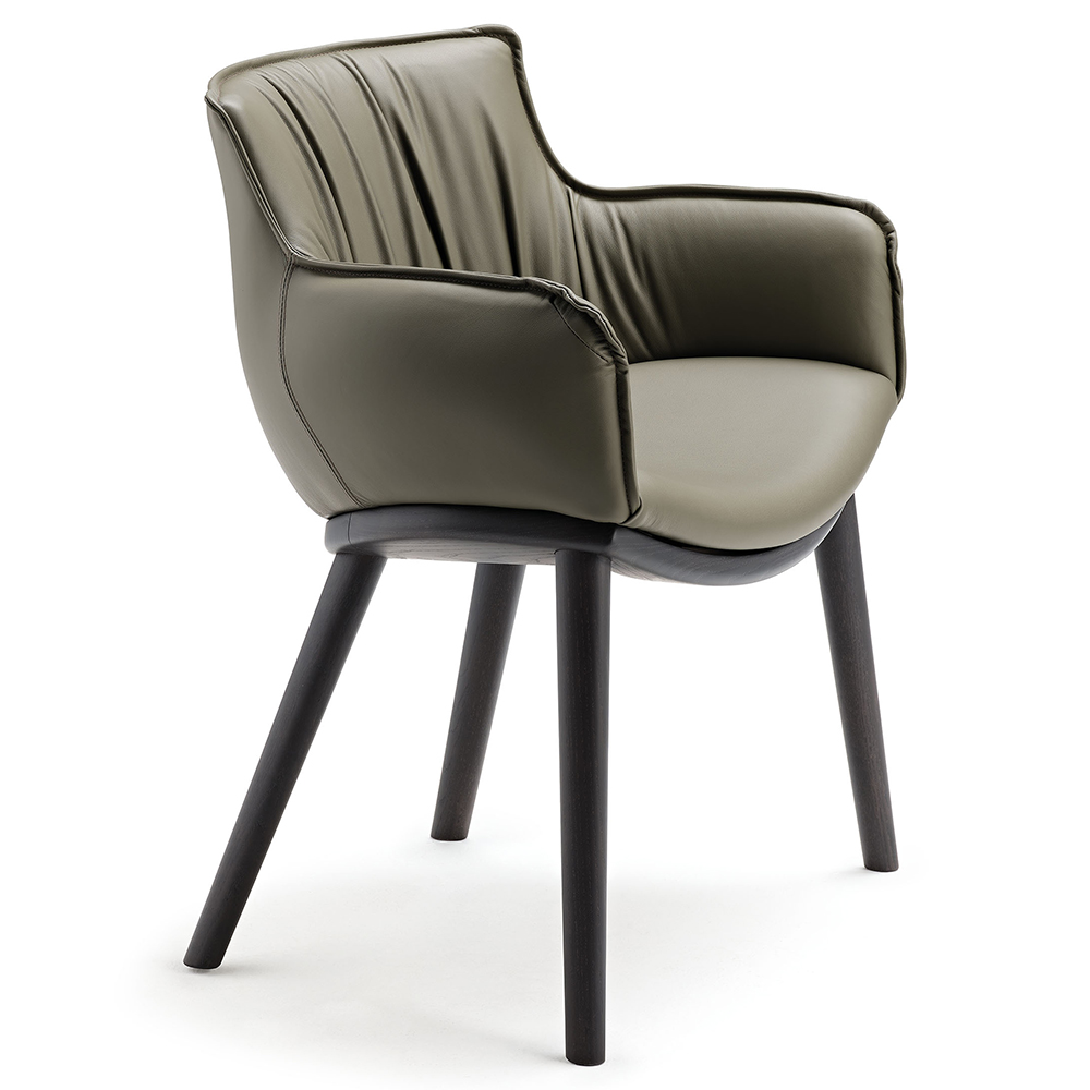Silla Rhonda Wood de Cattelan Italia. Sillas de diseño italiano. Sillas modernas.