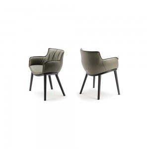 Silla Rhonda Wood de Cattelan Italia. Sillas de diseño italiano. Sillas modernas.