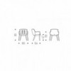Silla Rhonda Wood de Cattelan Italia. Sillas de diseño italiano. Sillas modernas.