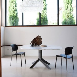 Silla Ply Tapizada Cuero Desalto. Muebles modernos de diseño italiano.