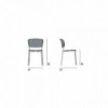Silla Ply Tapizada Cuero Desalto. Muebles modernos de diseño italiano.