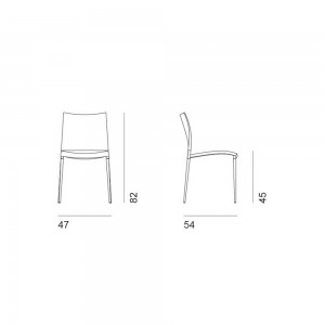 Silla de diseño Sand para comedor de Desalto. Sillas modernas diseño.