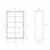 VitrinaWave de Ethnicraft. Muebles modernos macizos. Vitrina de salón.