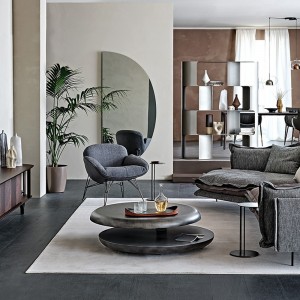 Mesa centro Yo-yo Brushed de Cattelan Italia. Mesas de centro modernas.