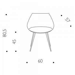 Silla Lago plástico Driade. Sillas modernas de diseño ideal para interiores.