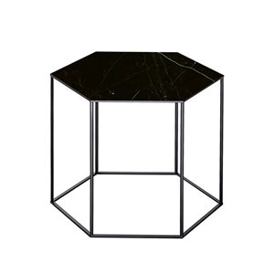 Mesa Auxiliar Hexagon Cerámica Desalto. Mesita baja de diseño italiano.