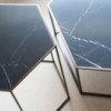 Mesa Auxiliar Hexagon Cerámica Desalto. Mesita baja de diseño italiano.