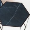 Mesa Auxiliar Hexagon Cerámica Desalto. Mesita baja de diseño italiano.