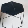 Mesa Auxiliar Hexagon Cerámica Desalto. Mesita baja de diseño italiano.