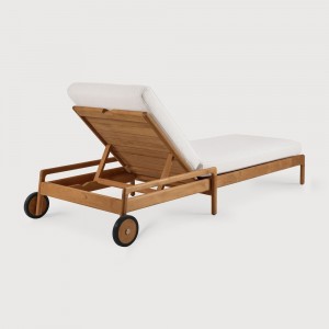 Tumbona Jack Teca natural-Cojín Off White